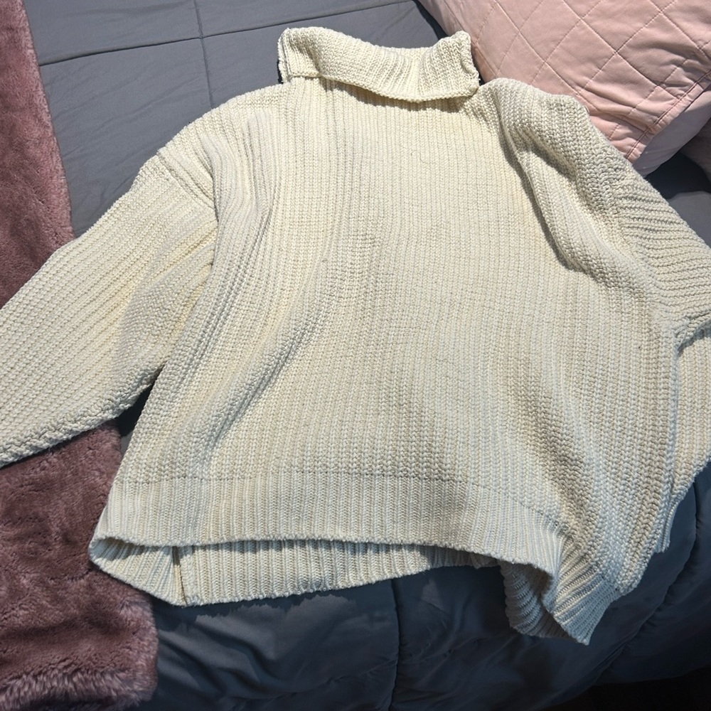 Cozy Cream Turtleneck Sweater